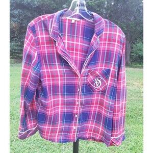Bundle Only: Victoria's Secret Shirt Women's   Plaid‎ Pajama Top Button Up Sz XS